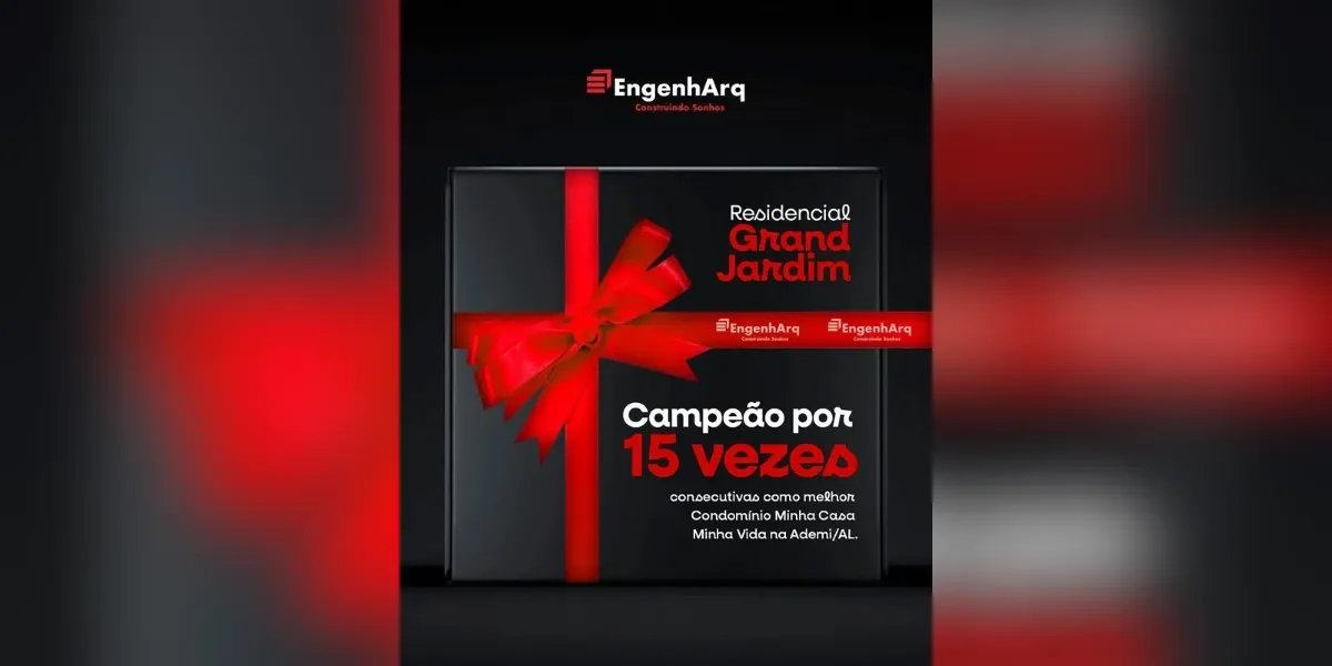 Residencial Grand Jardim: 15 vezes consecutivas premiado como Melhor Condomínio Minha Casa Minha Vida pela ADEMI/AL!